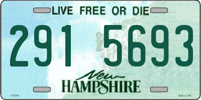 NH license plate 2915693
