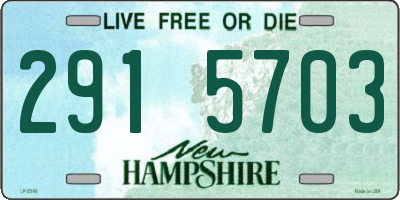 NH license plate 2915703