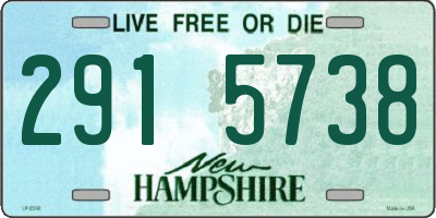 NH license plate 2915738