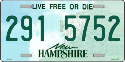NH license plate 2915752