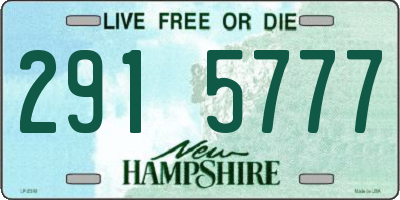 NH license plate 2915777