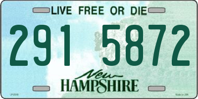 NH license plate 2915872