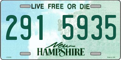 NH license plate 2915935
