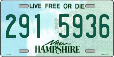 NH license plate 2915936