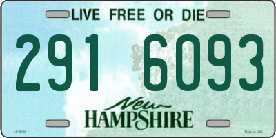 NH license plate 2916093