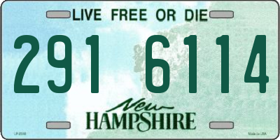 NH license plate 2916114