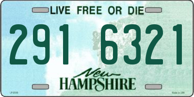 NH license plate 2916321