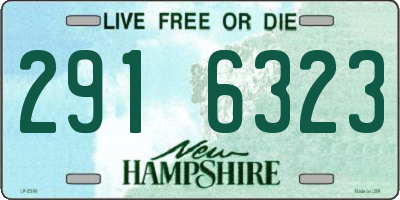 NH license plate 2916323