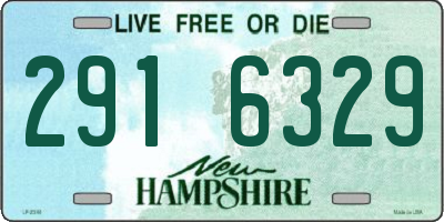 NH license plate 2916329