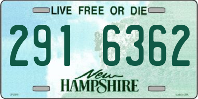 NH license plate 2916362