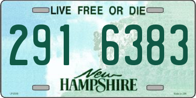NH license plate 2916383