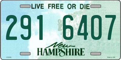 NH license plate 2916407