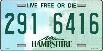 NH license plate 2916416