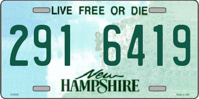 NH license plate 2916419