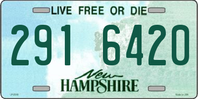 NH license plate 2916420