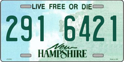 NH license plate 2916421