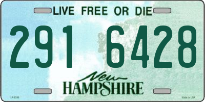 NH license plate 2916428
