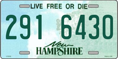 NH license plate 2916430