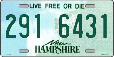NH license plate 2916431