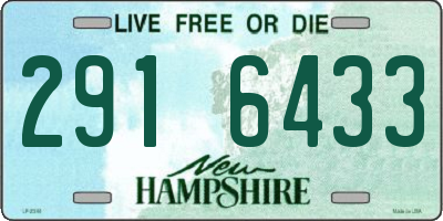 NH license plate 2916433