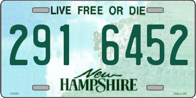 NH license plate 2916452