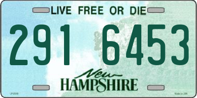 NH license plate 2916453