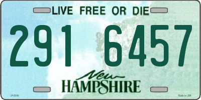 NH license plate 2916457