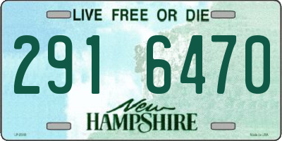 NH license plate 2916470