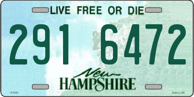 NH license plate 2916472
