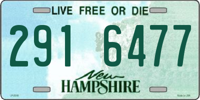NH license plate 2916477