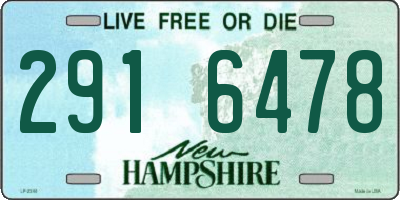 NH license plate 2916478