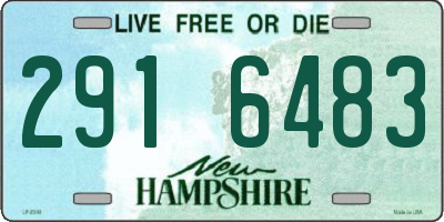 NH license plate 2916483