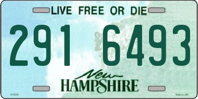 NH license plate 2916493
