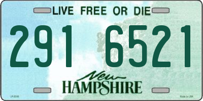 NH license plate 2916521
