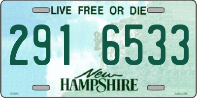 NH license plate 2916533