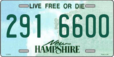 NH license plate 2916600