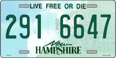 NH license plate 2916647