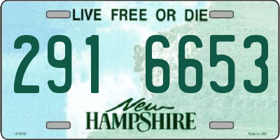 NH license plate 2916653