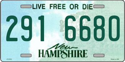 NH license plate 2916680