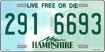 NH license plate 2916693