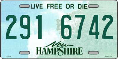 NH license plate 2916742