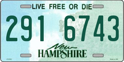 NH license plate 2916743
