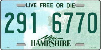 NH license plate 2916770