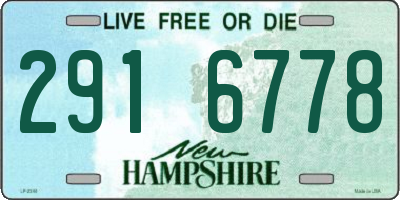 NH license plate 2916778