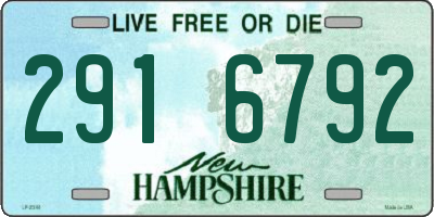 NH license plate 2916792