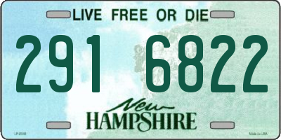 NH license plate 2916822