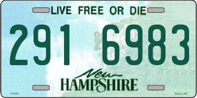 NH license plate 2916983