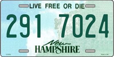 NH license plate 2917024