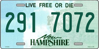NH license plate 2917072
