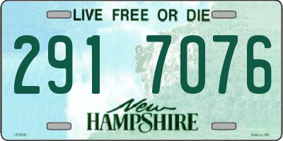 NH license plate 2917076